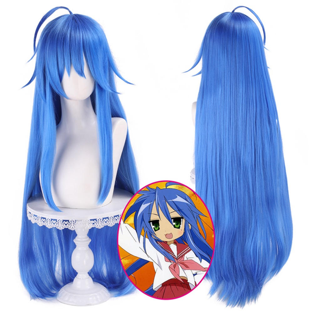 Парик для косплея Канаэ Изуми  – обзор и цена Anime Cosplay Blue Hair